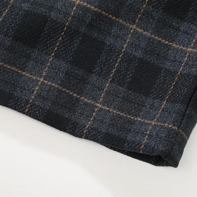 MAYBEYOND Men's Thick Plaid Long-Sleeve Shirt Jacket
