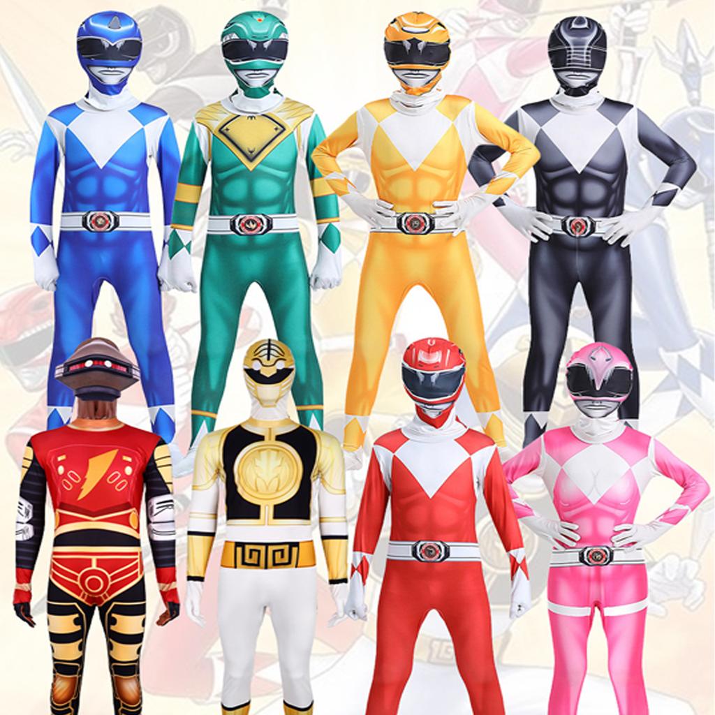Morpher Superhero Cosplay Costume Samurai Sentai Shinkenger Rangers Cosplay Fantasia Halloween Birthday Party Jumpsuit Mask Suit