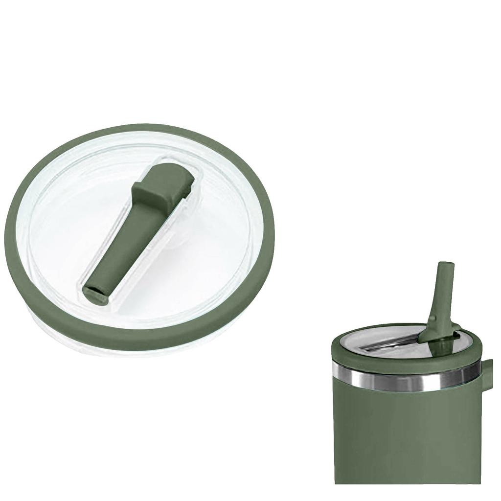 Tumbler Straw Cover Flip Replacement Fit For Stanley Quencher Spill Proof Splash Resistant Tumbler Lids Reusable Straw Lid