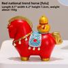 Achieve Success with Ease! Colorful Creative Miniature Horse Figurine for Office Desk, Creative Hand Figure, for Travel.