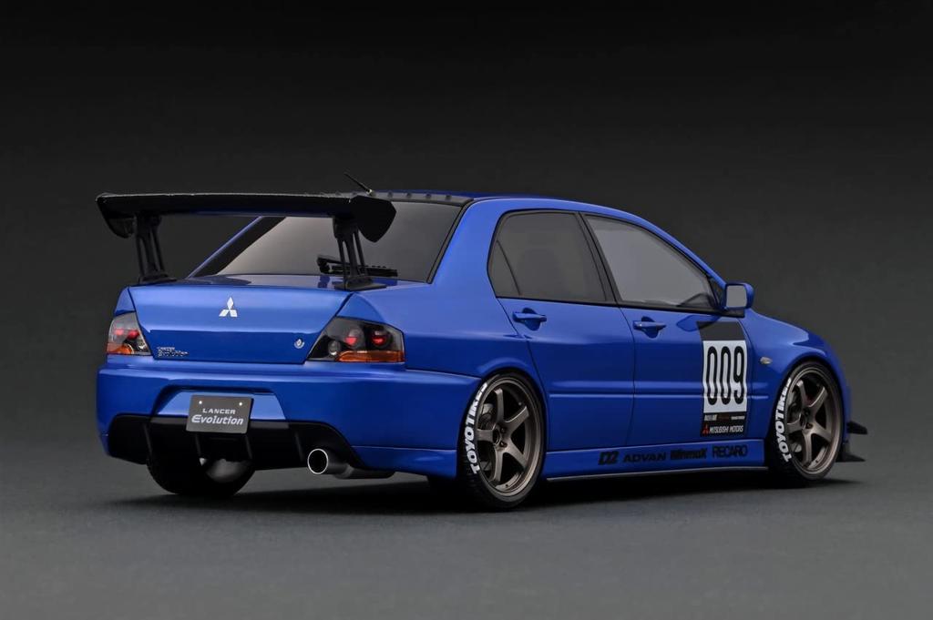 Ignition Model Scale Mitsubishi Lancer Evolution IX Blue Finished Product TK.Company 1/18 (CT9A)