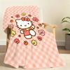 Kawaii H-Hello K-Kitty Blanket Soft Throw Blanket for Home Bedroom Bed Sofa Picnic Travel Office Rest Cover Blanket Gift