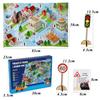 Traffic Road Signs Children Toys Wooden 3D Road Signs Scene Cognition Sensory Games Set Educational Toys For Children