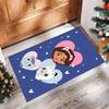 Gaby Dollhouse Printed Crystal Velvet Area Rug, Soft Anti-Slip Water Absorbent Floor Mat for Living Room Bedroom