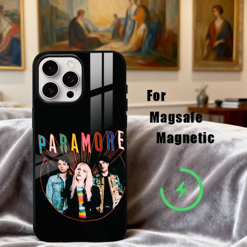 Pop-rock P-Paramore Band Phone Case For iPhone17,16,15,14,13,12,11 Plus,For Magnetic Wireless Charge Cover