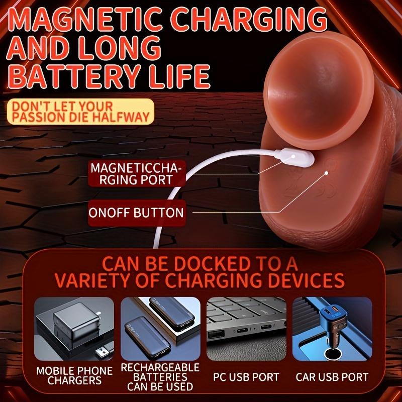 Thrusting Dildo Vibrator For Women,8.8" Warming G Spot Thrusting Clitoral Stimulator Sex Toys Realistic Anal Dildos Sex Machines For Women Couple