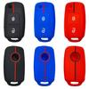 Silicone shockproof key bag, suitable for Volkswagen Golf, Passat, POLO, Skoda, foldable, 2-buckle, honeycomb pattern