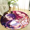 1pc KPop Demon Hunters3 Design Printed Area Round Carpet for Bedroom Living Room Home Decor Rugs Mat Non Slip Mat Rug for Bedside