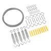 Rubber Coated Stainless Steel Wire Rope Kit String Light Hanging Kit Outdoor Garden Railing Cable Set