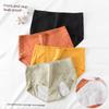 Female Spring and Autumn Cotton Anti Bacterial Leak Proof Physiological Period High Waist Triangle Underwear