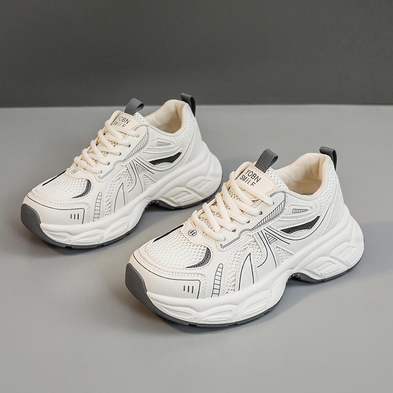 Brand Luxury Women's Chunky Casual Sneakers Spring Trend Mesh Breathable Women Vulcanized Shoes Ola Dad's Shoes Fitness Trainers