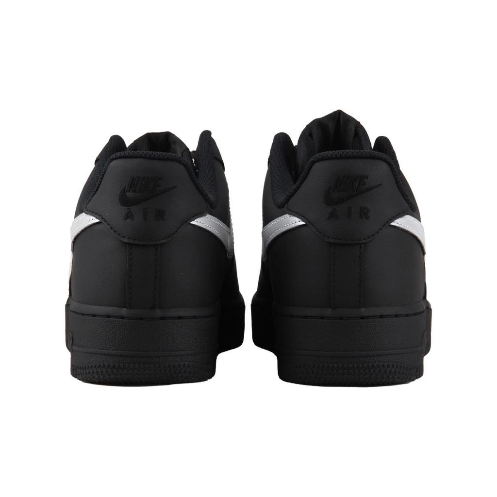 Nike Air Force 1 Coverage Low top Skateboard Shoes Unisex Matte Black Silver CW2288-001(TeamJ-)