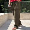 BYMONO [Big Sizes 32-46] Tight-Fit Pants Ice Cool Tech Cargo Drawstring Long Pants