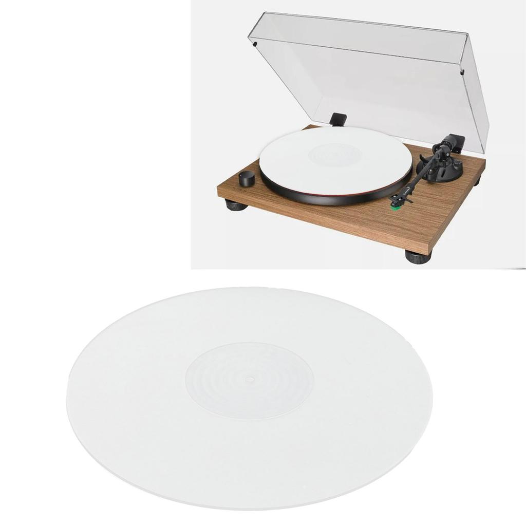 Record Turntable Pad Anti Static Acrylic Improve Sound Quality Professional Turntable Slipmat for 12 Inch Record