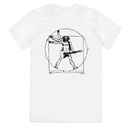 2025 Da Vinci Vintage Rocker Engaging Artistic American Retro Short Sleeve T-Shirt Men Women Summer Cotton T Shirts Clothing Top