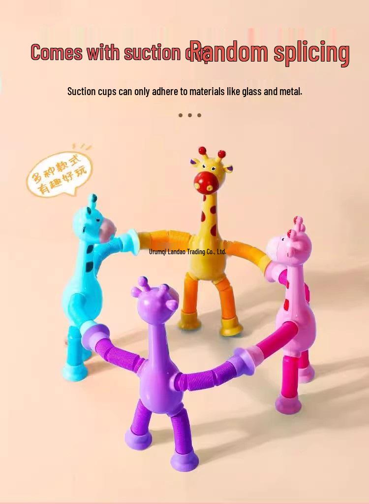Retractable Giraffe Educational Toy - Perfect for Kids and Kindergarten Gifts