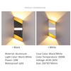 LED Wall Lamp Outdoor Porch Garden Wall Lamp Garden Street Lamp Indoor Bedroom Bedside Decoration Lighting Lamp