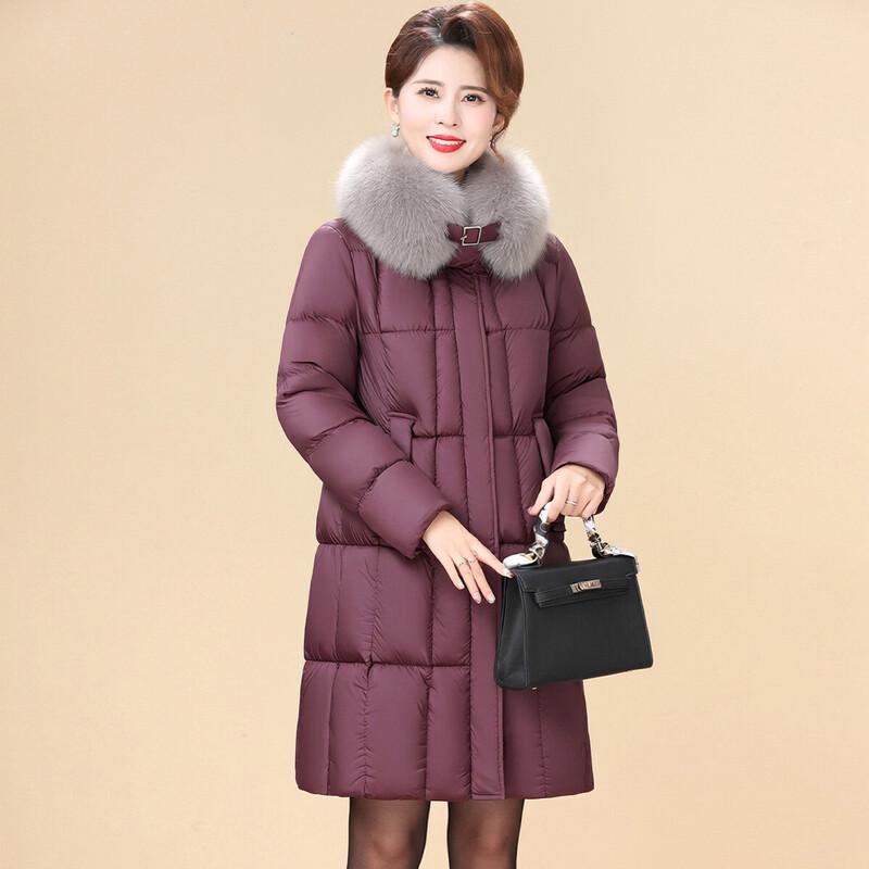 XUEXI Women s 90% Duck Down Winter Lapel Jacket S