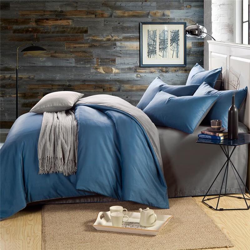 Mu Xin Zi Solid Color Four-Piece Bedding Set