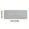 4pcs Hand-Free Mop Cloths Clip-On Fine Fibre Replacement Cloths Strongly Absorbent To Remove Dirt Household Cleaning Mop Tools