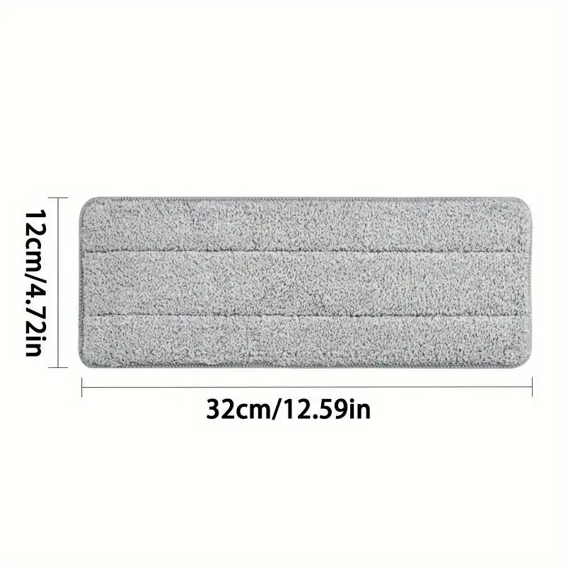 4pcs Hand-Free Mop Cloths Clip-On Fine Fibre Replacement Cloths Strongly Absorbent To Remove Dirt Household Cleaning Mop Tools