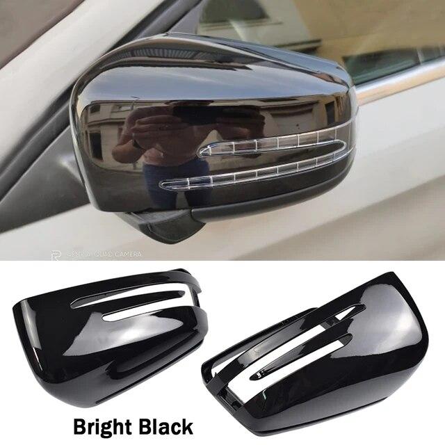 Capace de acoperire pentru oglindă retrovizoare laterală cu model din fibră de carbon de schimb pentru Mercedes Benz W176 W246 W204 W212 W221 C117 X204 X156