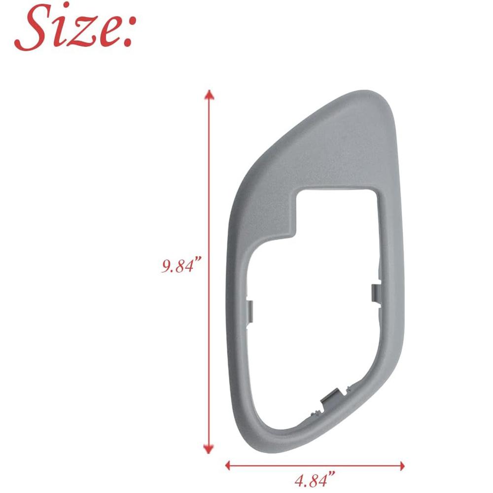 2 Gray Interior Door Handle Bezels for Chevy Truck 95-99 (New)