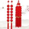 Mercerization Lantern String Tassels Decorative Ball String Red Lantern Hangings  Chinese New Year