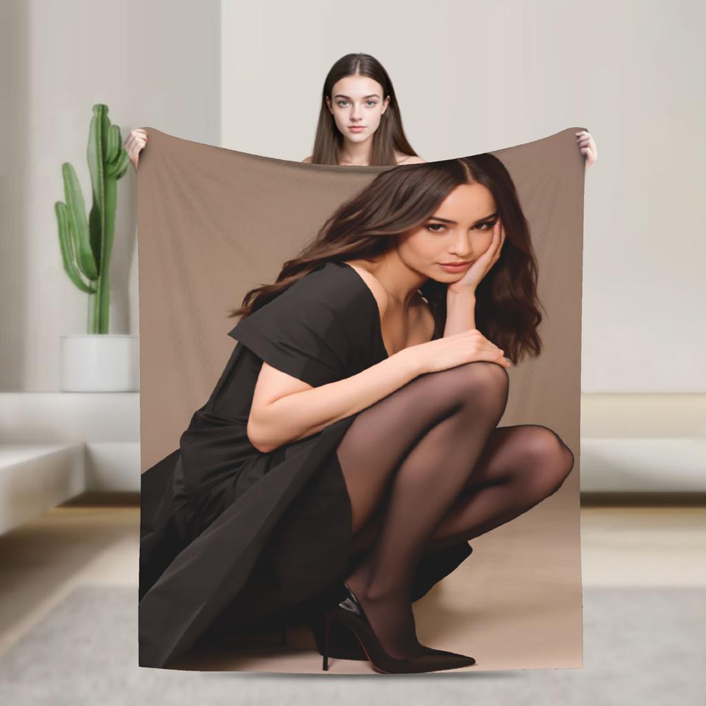 Schauspielerin Sofia Carson Plüschdecken Kinder Erwachsene Flanell Überwurfdecke Für Schlafzimmer Warmes Design Qualität Tagesdecke Geburtstagsgeschenk