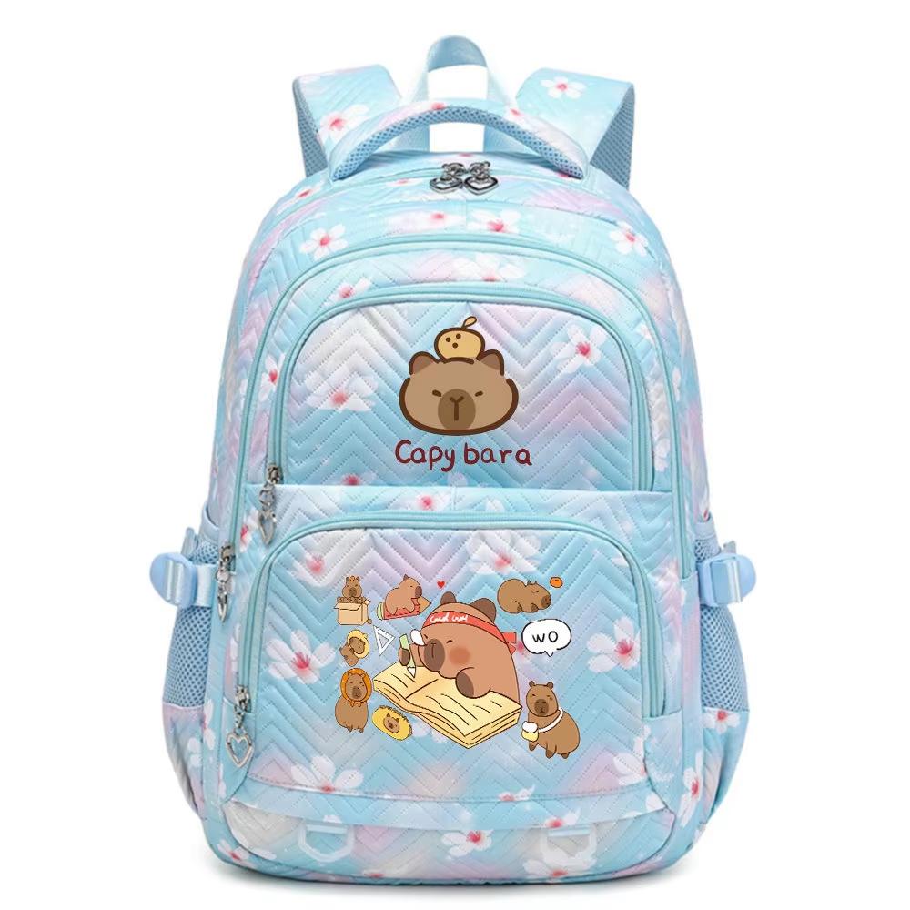 Capybara Backpacks Schoolbag ForTeenage Waterproof Girls Backpack Female Travel Bag Bookbag Men Girl School Bag Laptop Backpacks