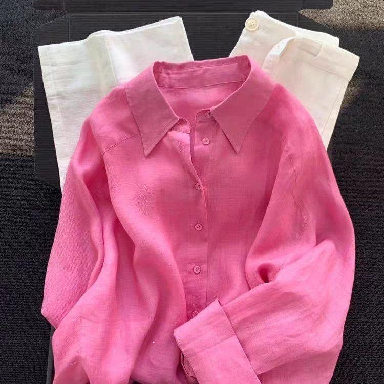 Elegant Purple Women's Shirt - Stylish, Lightweight, Relaxed Fit, Sun Protection