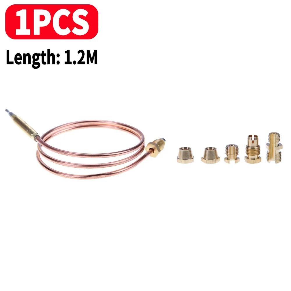 1-3 Stück Universelles Gas-Thermoelement für Warmwasserboiler mit 5 festen Teilen Ersatz Gasventil Induktionsleitung Thermoelement