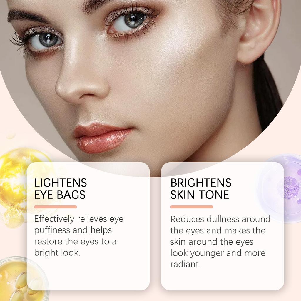 Caffeine Eye Mask Anti Dark Circles Puffyness Firming Lifting Fade Fine Lines Nourishing Brightening Wrinkle Remove Eyes Patche