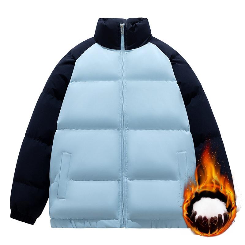Cotton Coat Men's New Winter Style Japanese Retro All-match Stand-up Collar Cotton Coat High Street Loose Warm Jacket Male Teenagers
