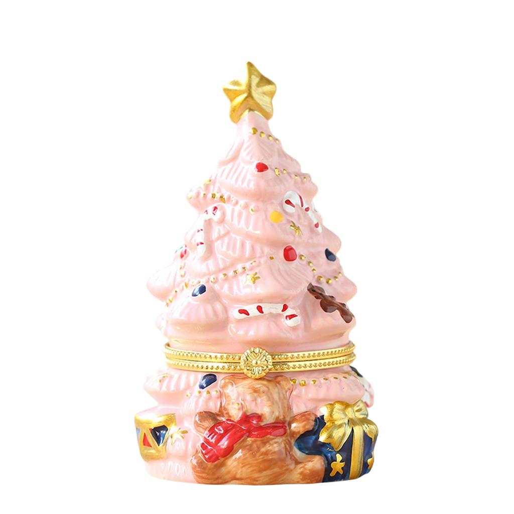 Christmas Tree Small Ornaments Desktop Storage Jar Festive Atmosphere Decoration Small Gifts Cute Christmas Tree Gifts