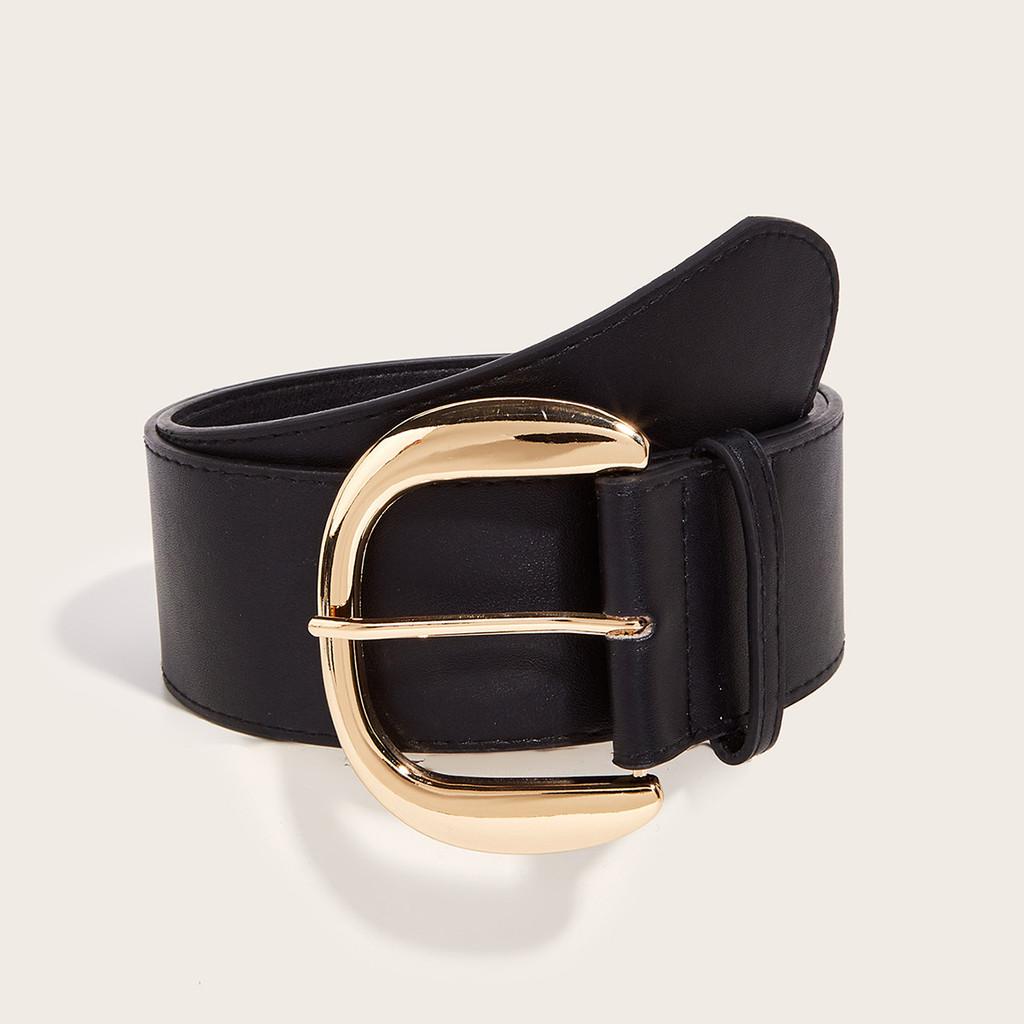 Vintage Mad Mad Stil Breiter Gürtel Für Damen Herren Taillenformer Mit Quadratischem Druckknopf Für Lässige Street Fashion