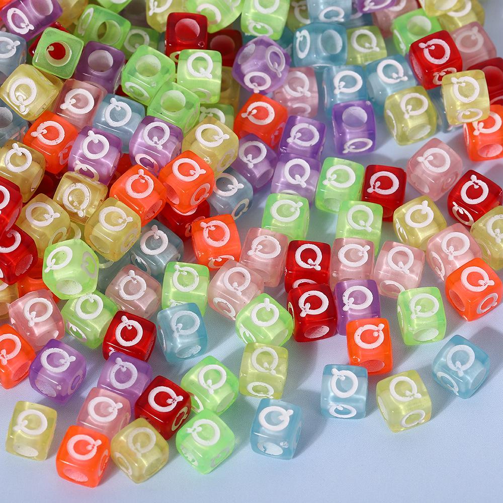 Colorful A-Z Letter Beads for DIY Jewelry & Educational Bracelets