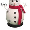 Indoor Party Atmosphere Decor Christmas Snowman Candle Holder, Iron Tealight Stand for Tabletop Decor, Unique Holiday Gift Family Festive Centerpiece