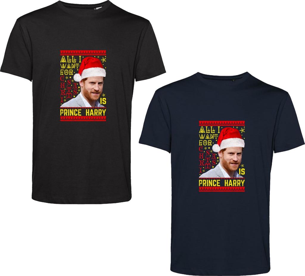 All I Want For Christmas Is Prince Harry T Shirt British Royal Family Xmas Top