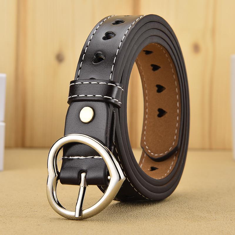 Love Hollow Belt Men'S Heart-Shaped Women'S Belt Heart-Shaped Porous Decoration With Jeans Belt