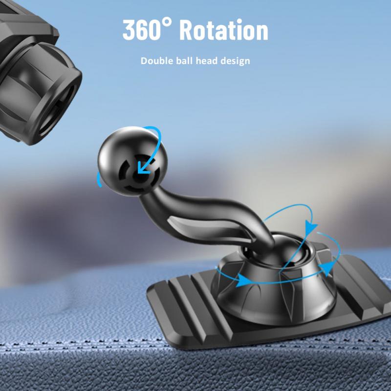 Universal 17mm Double Headed Ball Bracket Base Instrument Panel  Mobile Phone Support Stand Car Phone Bracket Car Accessories