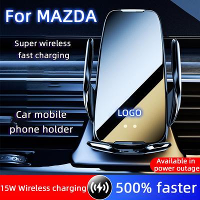 Car Infrared Sensor Holder Mobile Phone Wireless Charger For Mazda 3 6 CX-5 Cx4 CX30 CX-8 ATENZA Axela Auto Air Outlet Accessory