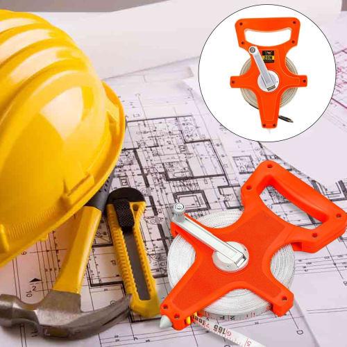 Fiberglass Measuring Tape, 20m/30m, Metric and Imperial, for Land Surveying, Area and Distance Measurements, Indoor and Outdoor, Construction, Accurat