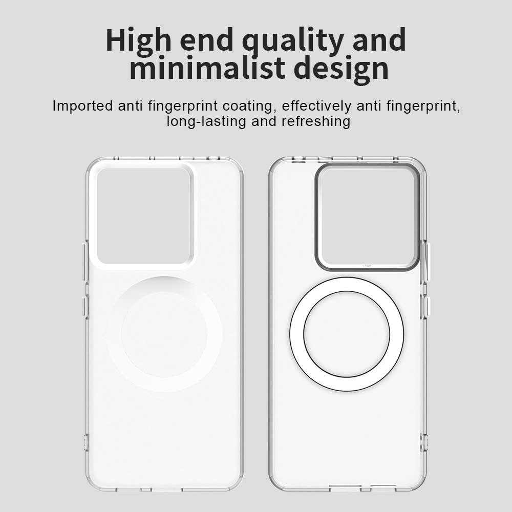 For Xiaomi Poco X6 5G/Note 13 Pro 5G Case Compatible with MagSafe PC+TPU+PET Anti-Drop Phone Cover