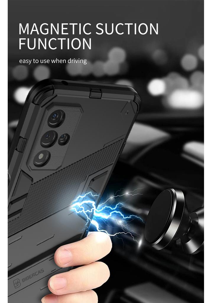 Xiaomi15T Pro Case Armor Shockproof Phone Cases For 15T Pro 5G Xiomi Mi15T Mi 15 T Magnetic Holder Stand Back Cover