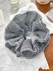 Large French Fahion Women Mesh Scrunchie Hair Ties,Embroidery Flower Hair Bands Cute Hair Rope Ponytail Holder Hair Accessories