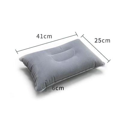 OEING Portable Flocked Inflatable Outdoor Pillow