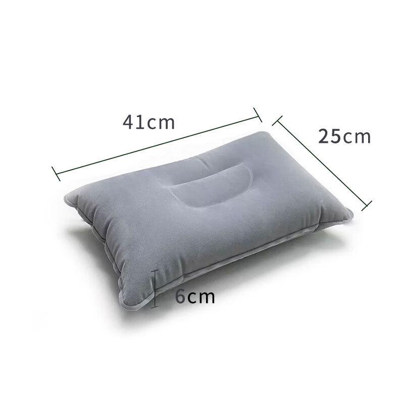 OEING Portable Flocked Inflatable Outdoor Pillow Large