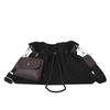 Retro drawstring shoulder bucket bag women's summer casual versatile large-capacity messenger bag tide