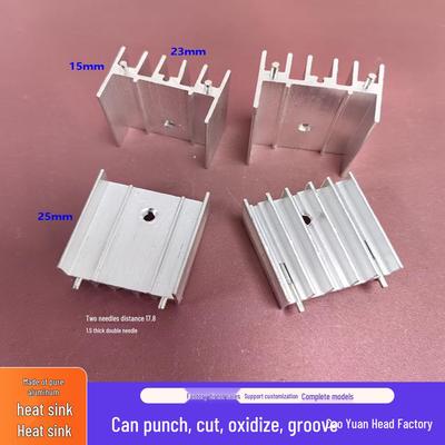 Aluminum Heat Sink for 7805/12, TO-220, with 23*15*25mm Positioning Card Slot